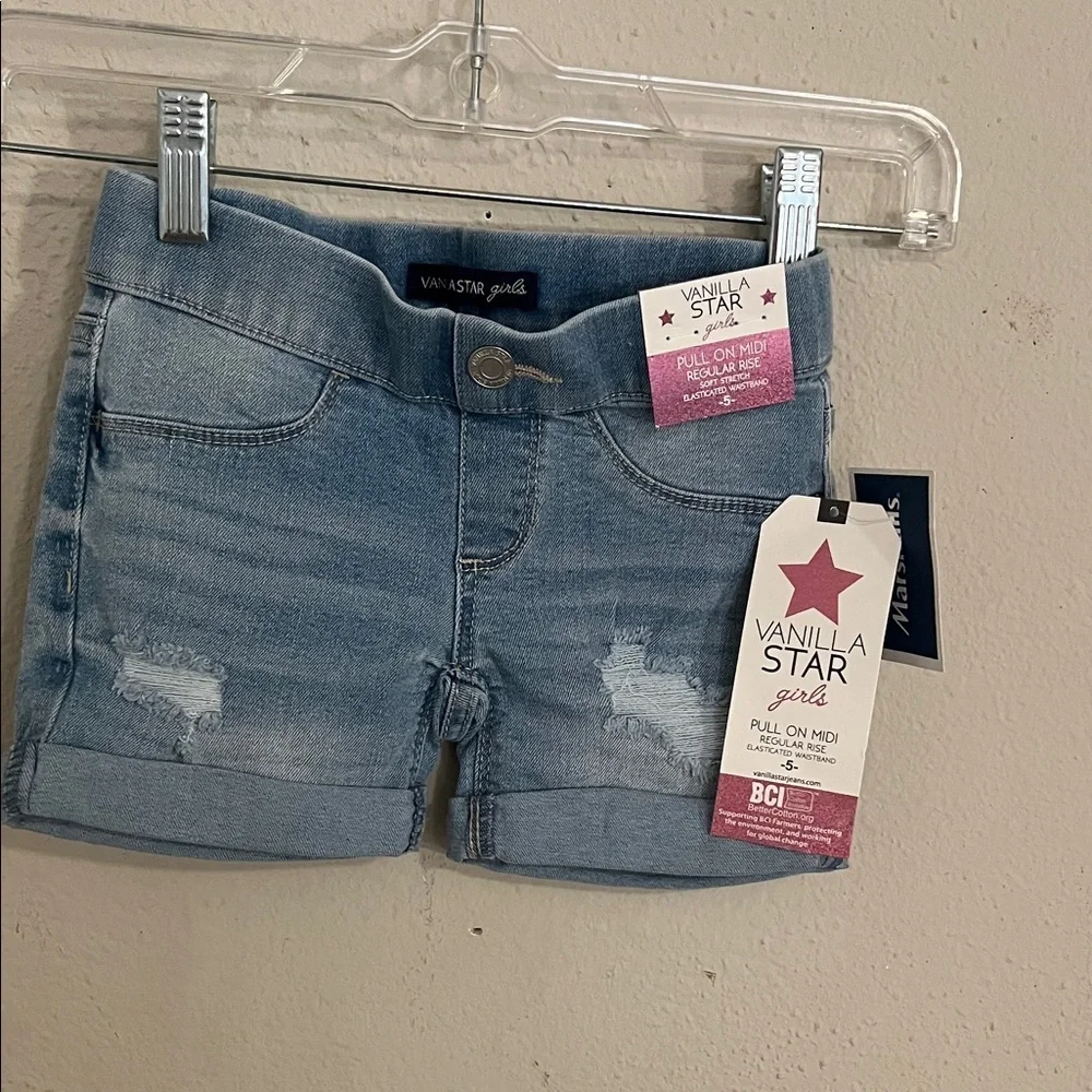 Vanilla Star Light Blue Denim Shorts